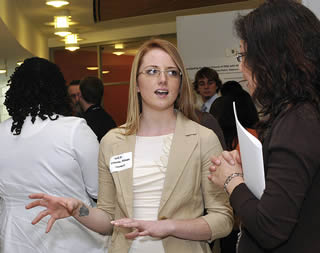 student-of-health-care-class-speaking-at-event