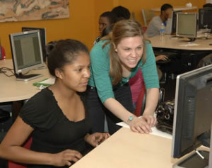 two-girl-college-students-on-computer