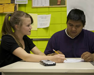 two-students-male-and-female-in-class