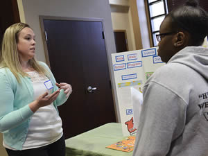 two-students-discuss-health-care-vocational-class