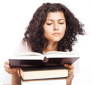 college-woman-reading-book