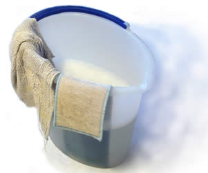 soapy-wash-bucket-for-bed-bath