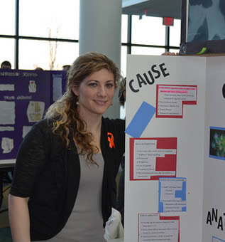 female-student-at-school-display