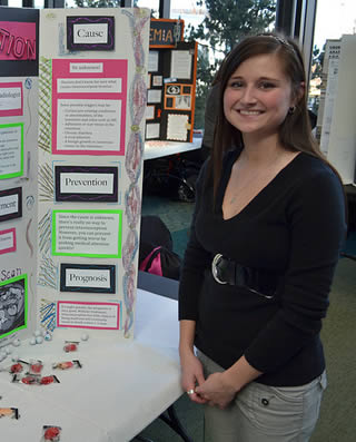 young-college-female-at-school-display